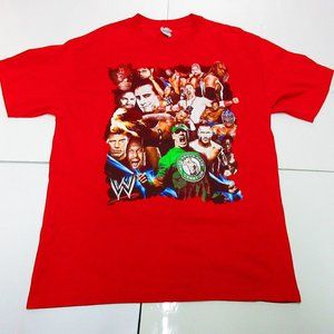 WWE I Was There 2012/2013 Canadian Tour Wrestling Red Men's T Shirt Size L